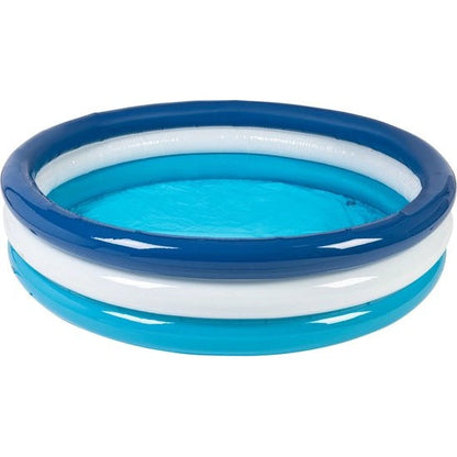 LIVARNO Home Round Paddling Pool in blue with a 3-chamber system and sturdy base construction