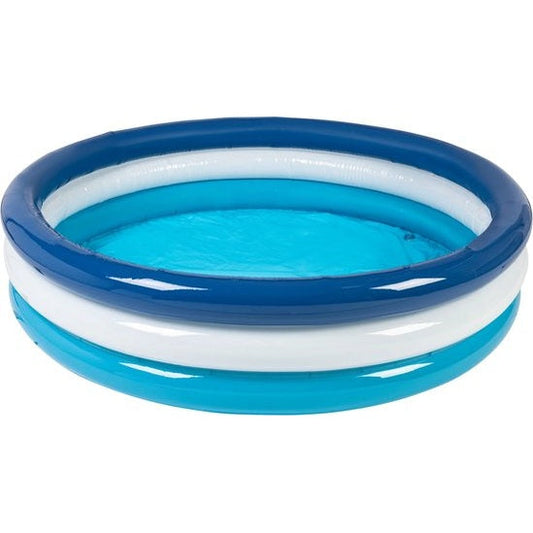 LIVARNO Home Round Paddling Pool in blue with a 3-chamber system and sturdy base construction