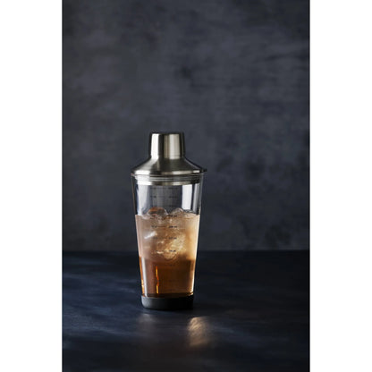 Houdini Glass Cocktail Shaker with Integrated Strainer