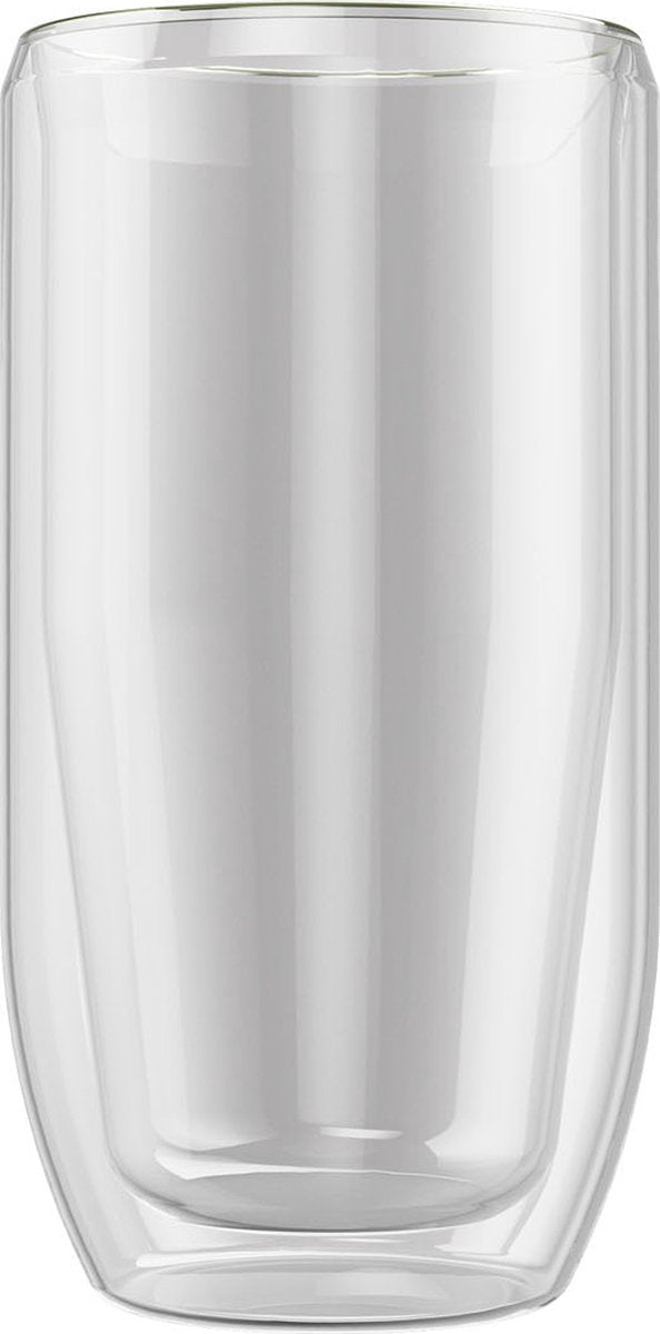 Set of two Ernesto double-walled borosilicate glass beer glasses