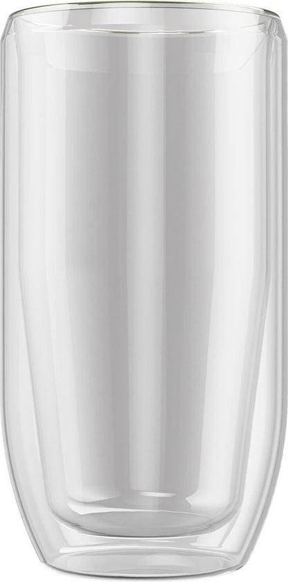 Set of two Ernesto double-walled borosilicate glass beer glasses