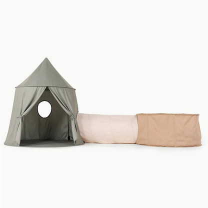 Rollic playroom bundle with cream-colored tent, tunnel, and ball pit