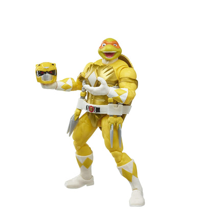 Hasbro MMPR/TMNT Lightning Mike and April Action Figure 2-Pack