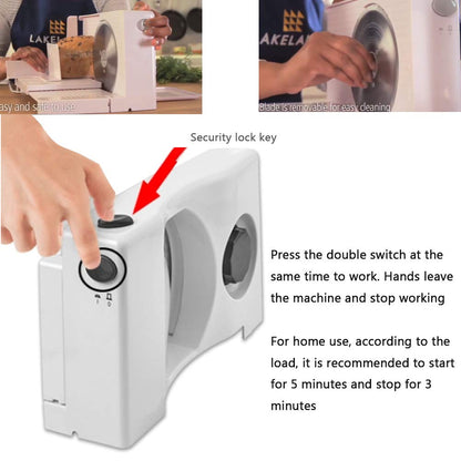 WUK Foldable Electric Meat Slicer with Adjustable Thickness