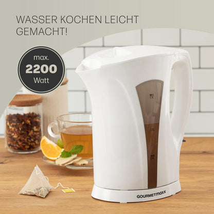 GOURMETmaxx 1.7L Kettle with Automatic Shut-Off and Easy Clean Filter