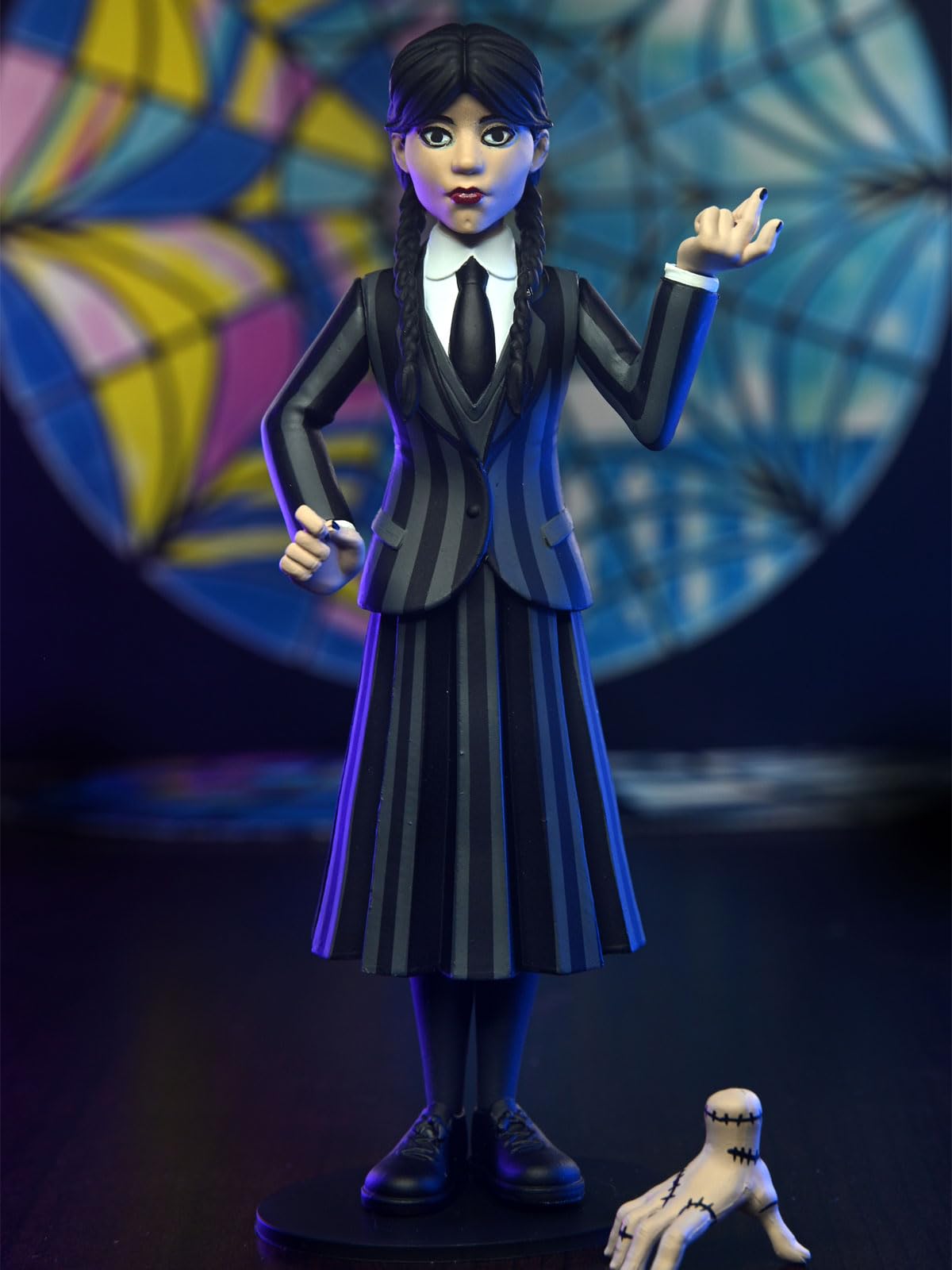 NECA Wednesday Addams 6-Inch Action Figure in Nevermore Uniform