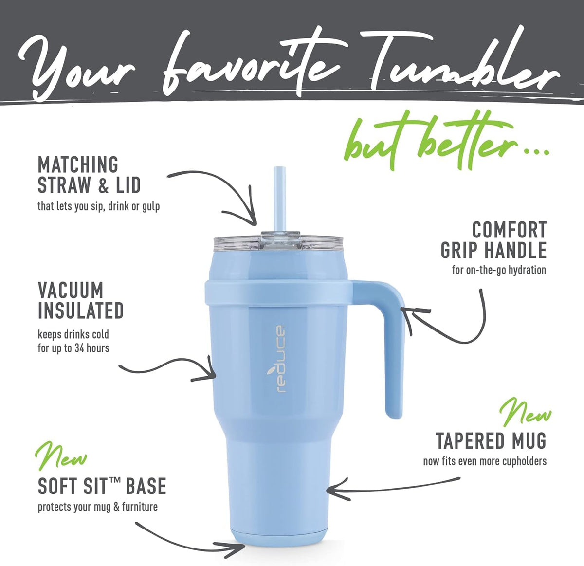 Reduce Cold1 Vacuum Insulated Stainless Steel Mug