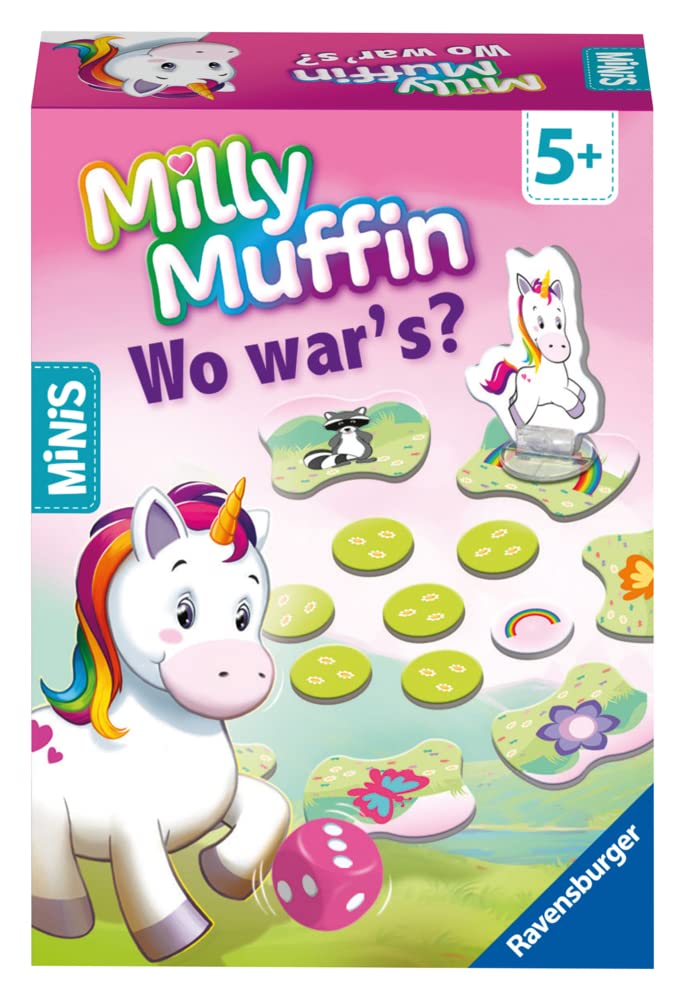 Ravensburger Milly Muffin Memory Game featuring a cartoon theme with yellow color