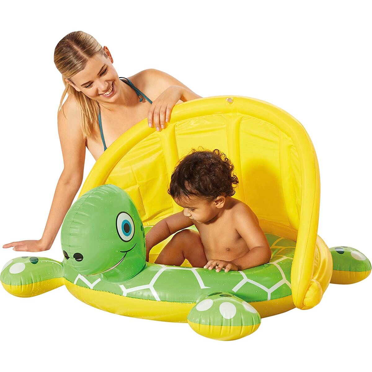 Happy People Frog Design Baby Pool with Sunshade