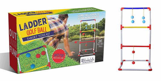 Anker Play Ladder Golf Ball Target Toss Outdoor Family Game with PVC frame and 36 inch frame and 3 bola ball sets in two colo