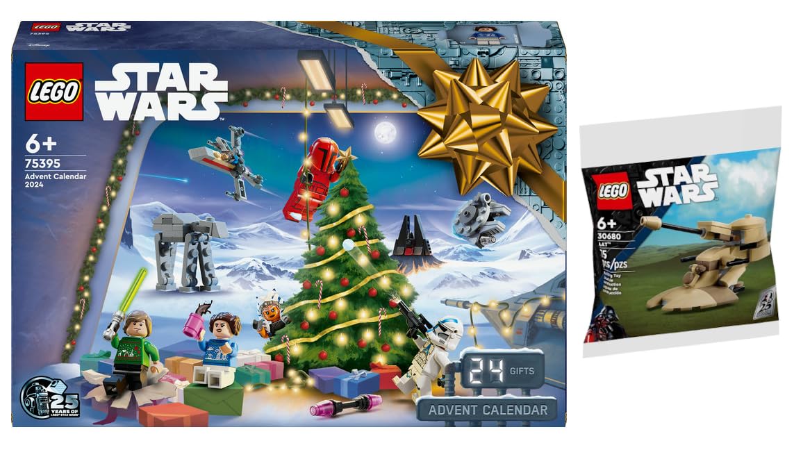 BRICKCOMPLETE Lego Star Wars Advent Calendar Set with multicolored blocks and Star Wars theme