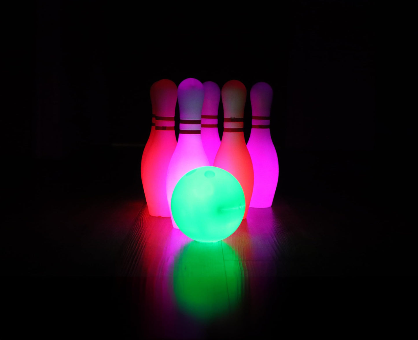 Glow Games Glow in the Dark Bowling Set with LED Lights
