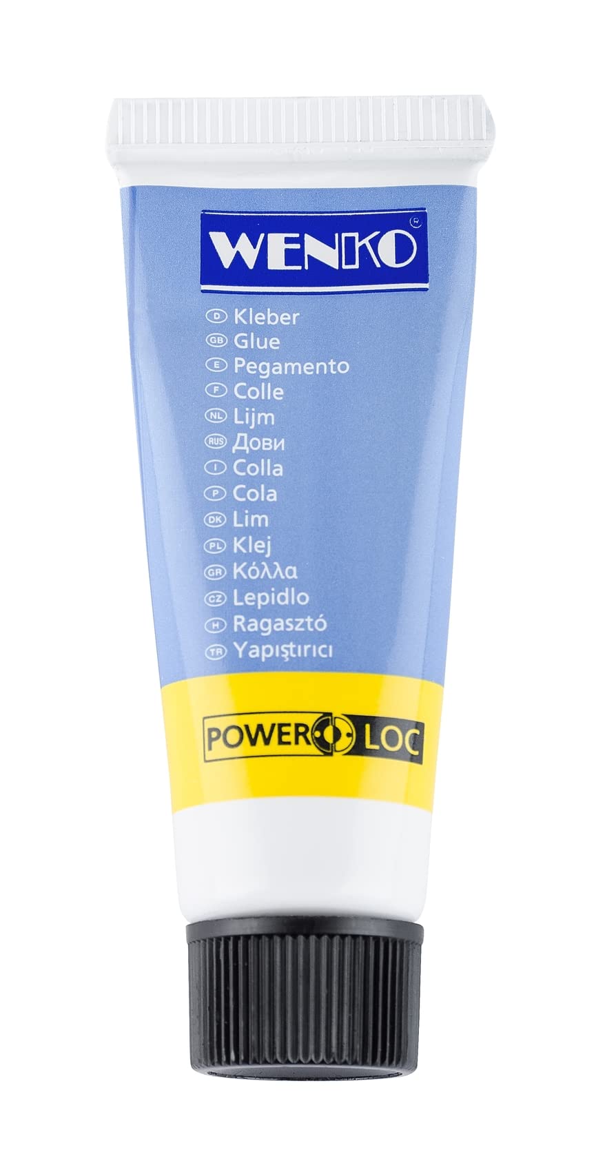 WENKO Power-Loc Glue - 10 ML, transparent/green liquid adhesive in a tube for wall mounting