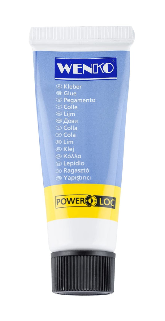 WENKO Power-Loc Glue - 10 ML, transparent/green liquid adhesive in a tube for wall mounting