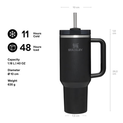 Stanley Quencher H2.0 Flowstate Tumbler 1.2L Black