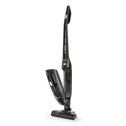 Bosch BBHF220 2-in-1 vacuum cleaner broom with black color and electric rotating brush for all floors