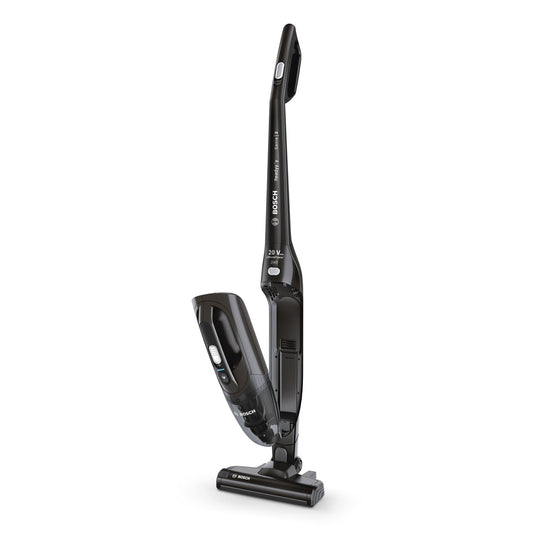 Bosch BBHF220 2-in-1 vacuum cleaner broom with black color and electric rotating brush for all floors