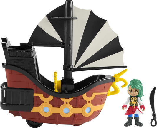 Bonnie Bones pirate figure with El Calamar ship vehicle from Santiago of the Seas