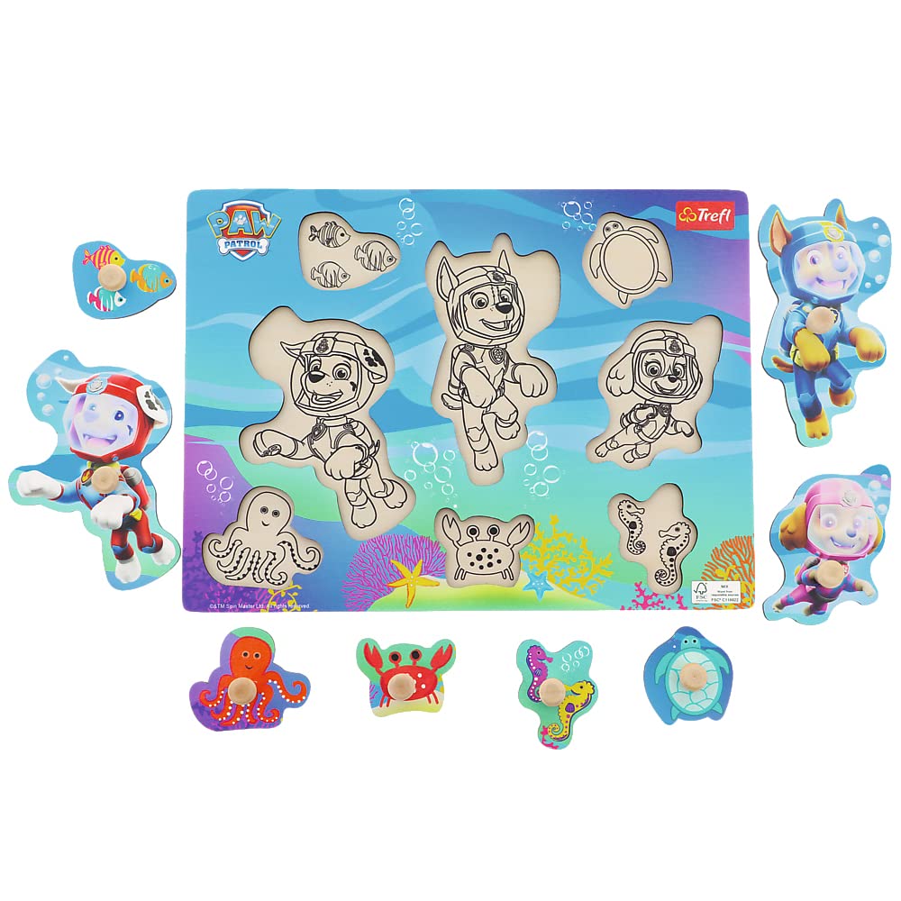 Trefl Paw Patrol Underwater Wooden Puzzle