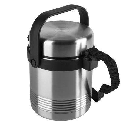 EMSA Senator 1L insulated food container with double-walled stainless steel vacuum bulb in purple
