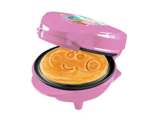 Bestron Peppa Pig Waffle Maker with unique Peppa Pig design, ideal for children's birthdays, Easter and Christmas