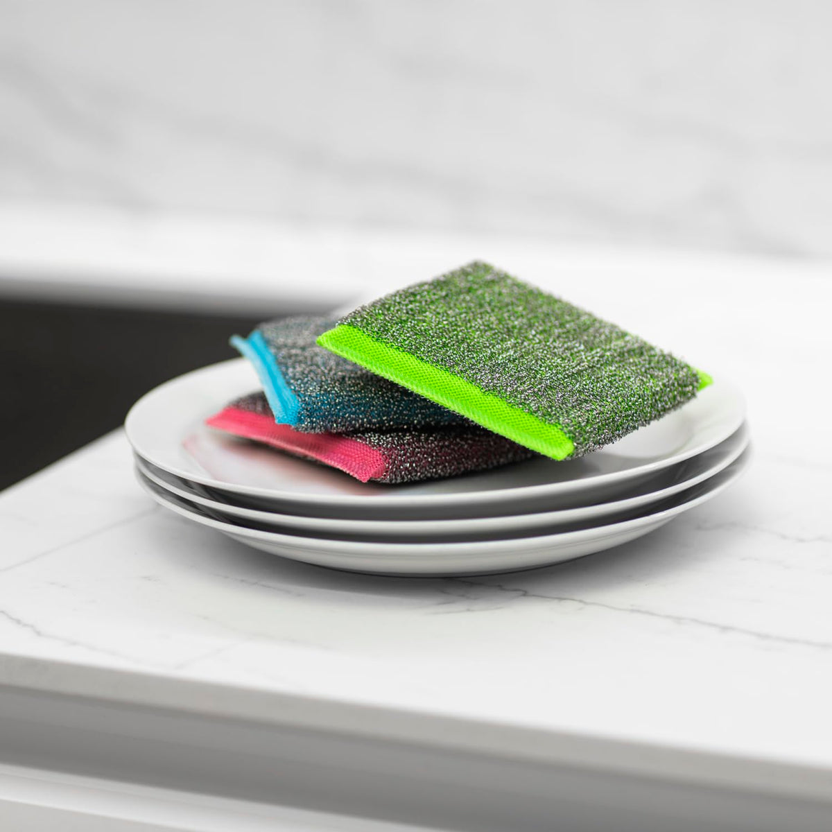 Vileda Glitzi Power Inox Colors Multicolored Scrubbers 3-Pack