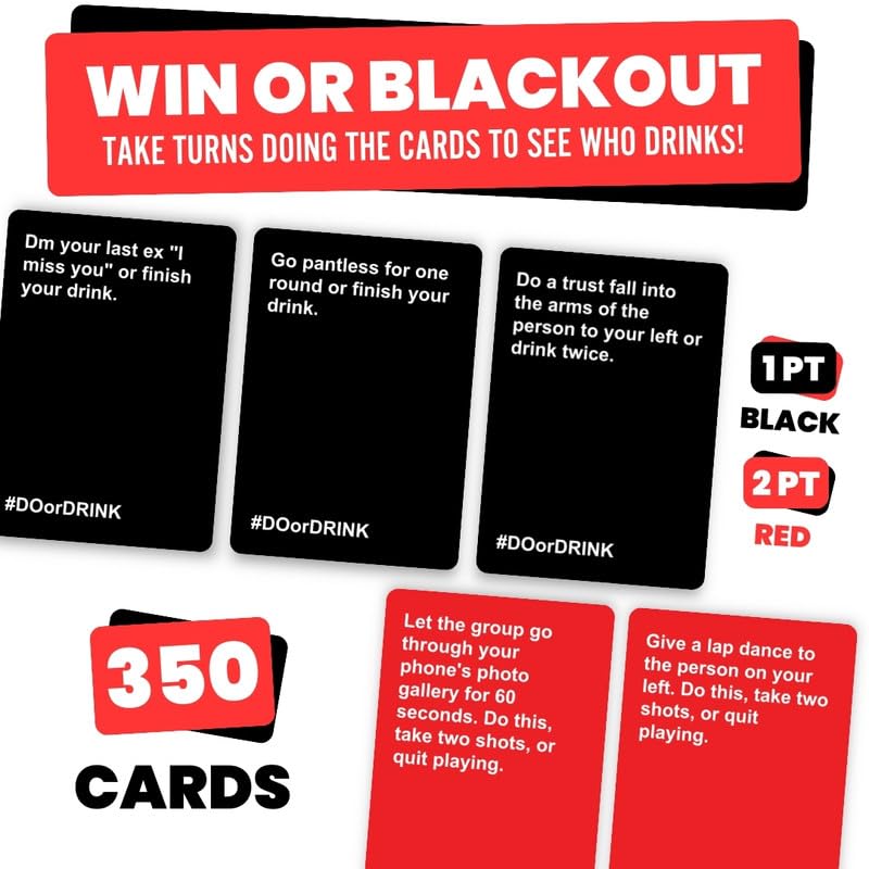 Do or Drink Adult Drinking Card Game