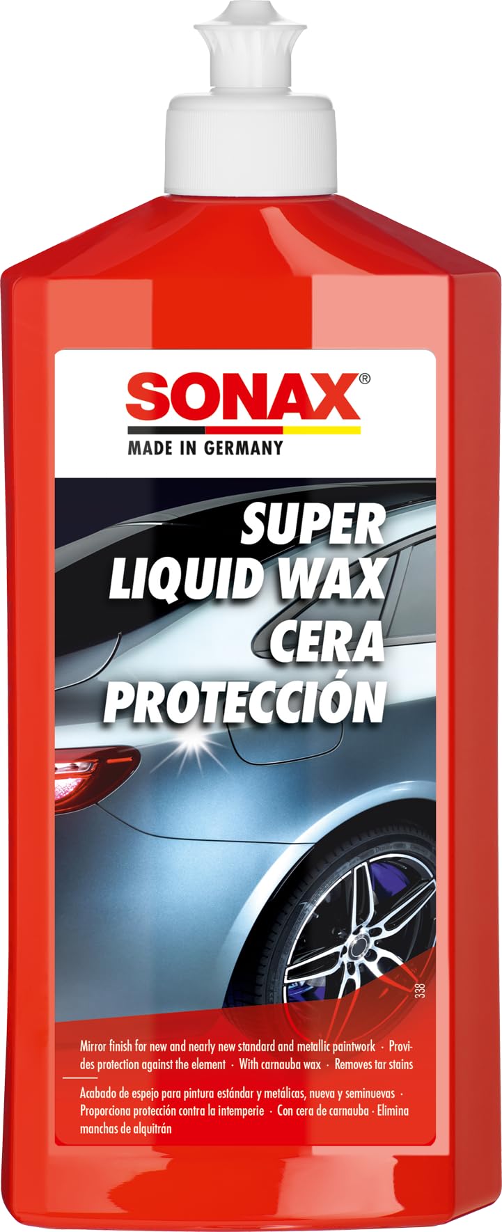 SONAX Super Liquid Wax for Intense Mirror Shine and Protection