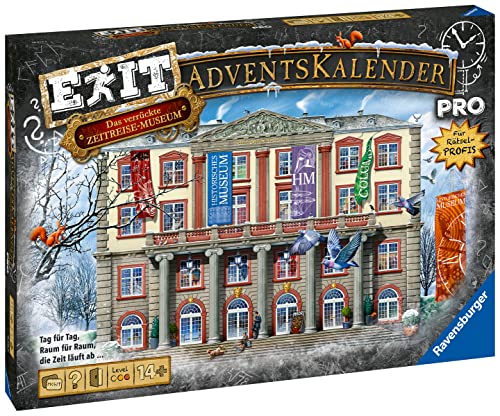 Ravensburger EXIT Adventskalender: Crazy Time Travel Museum Puzzle