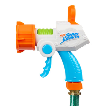NERF Super Soaker Quadblast Blaster with 4 Jet Modes for exciting water battles