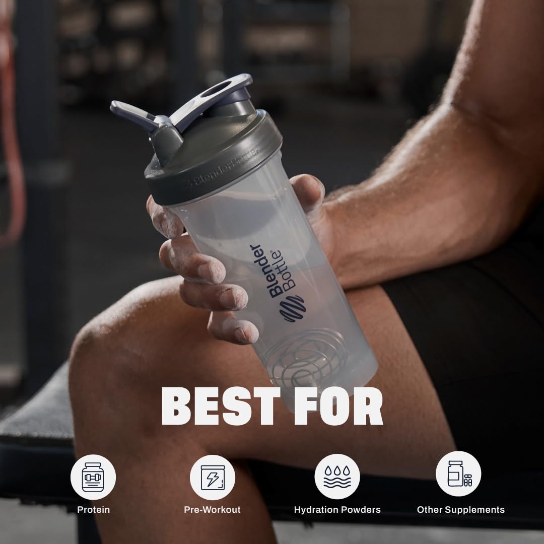 BlenderBottle Pro Series 28-Ounce Shaker Bottle for Protein Shakes
