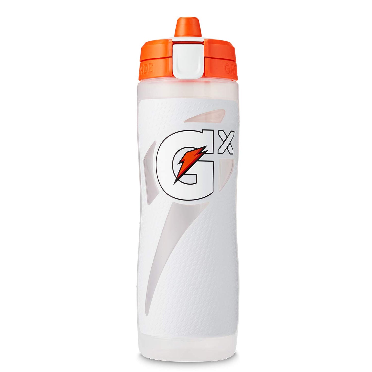 Gatorade Gx 30 oz Refillable Squeeze Bottle with customizable ID ring and Gator-Skin grip