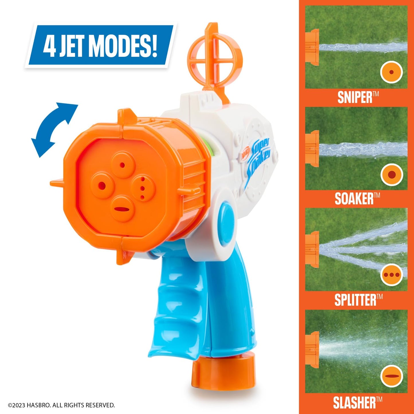 NERF Super Soaker Quadblast Blaster - Garden Hose Powered Water Toy