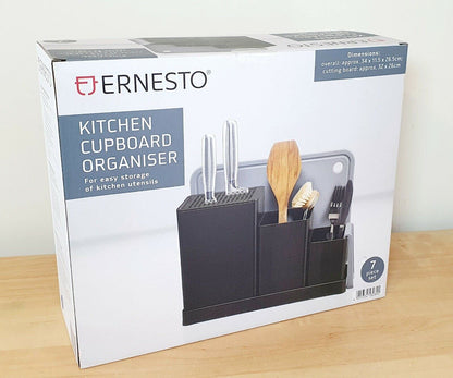 Ernesto 7-Piece Kitchen Cabinet Organizer Set in Black