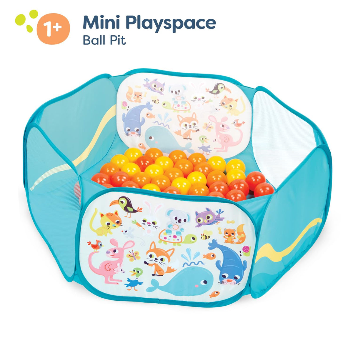 B. toys Mini Playspace Ball Pit with 42 Colorful Balls