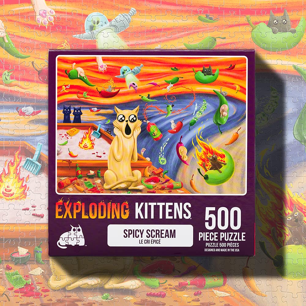 Exploding Kittens Jigsaw Puzzle Bundle with Slothness of Memory