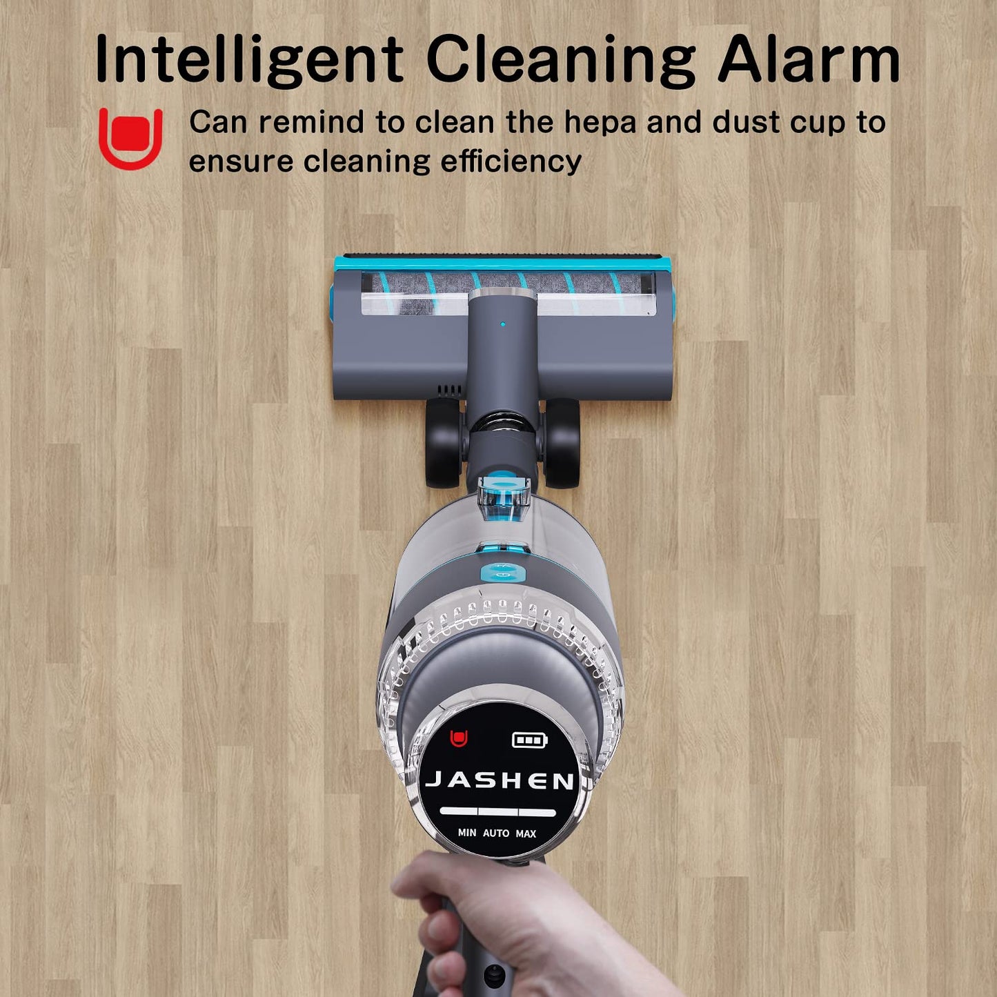 JASHEN V18 Smart Battery Vacuum Cleaner with Digital Brushless Motor