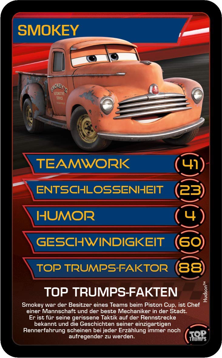 Winning Moves Disney Cars 3 Top Trumps Card Game