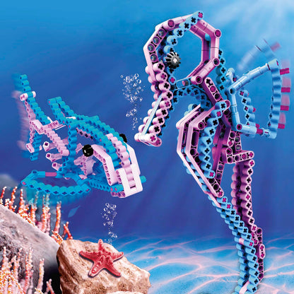C-bionic Flexible Building Blocks System - Seahorse or Fish 2 in 1