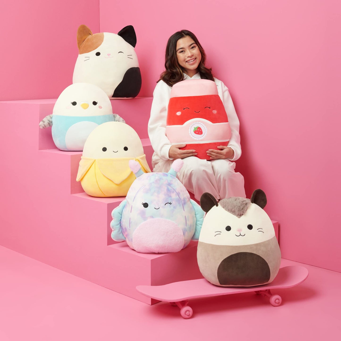 Squishmallows Ronalda 20-Inch Pink and Purple Yeti Plush
