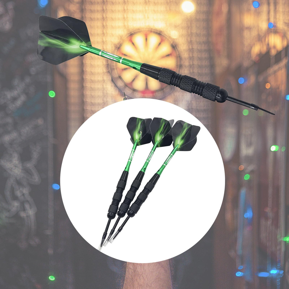 Saiyana 22g Steel Tip Darts Set for Beginners