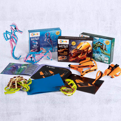 C-bionic Flexible Building Blocks System - Seahorse or Fish 2 in 1