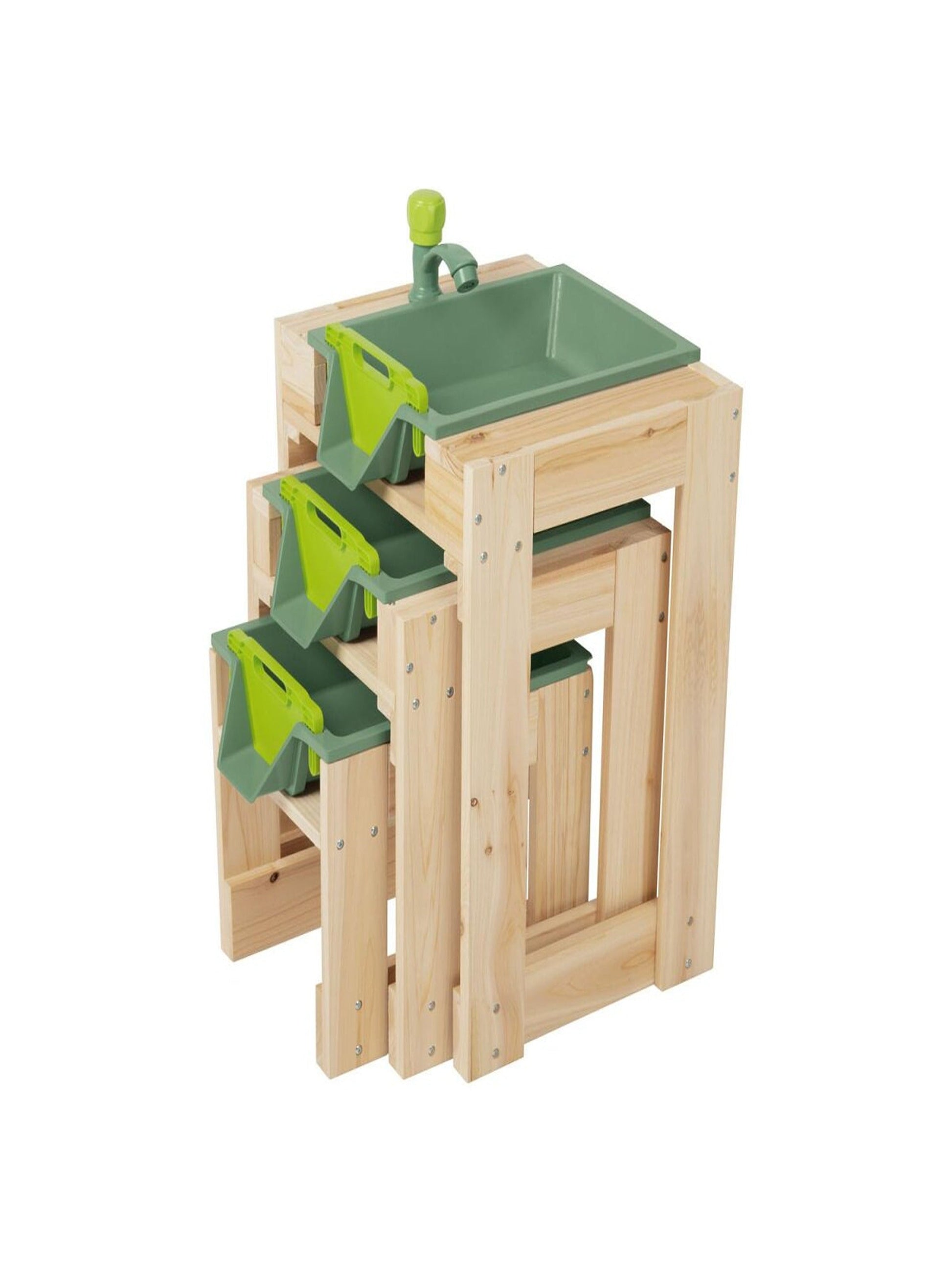 Play Tive Junior multi-level wooden sand and water play table with children playing