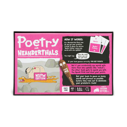 Exploding Kittens Poetry for Neanderthals NSFW Adult Card Game