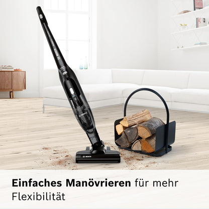 Bosch BBHF220 2-in-1 Vacuum Cleaner Broom, Black