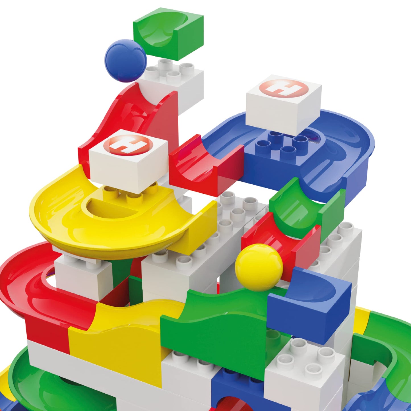 Hubelino 123-Piece Marble Run Building Set