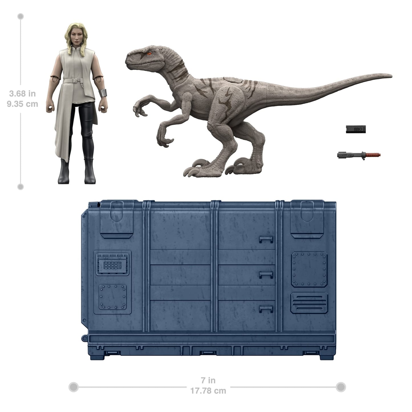 Mattel Jurassic World Cage and Furious Dinosaur Set with Exclusive Soyona Figure