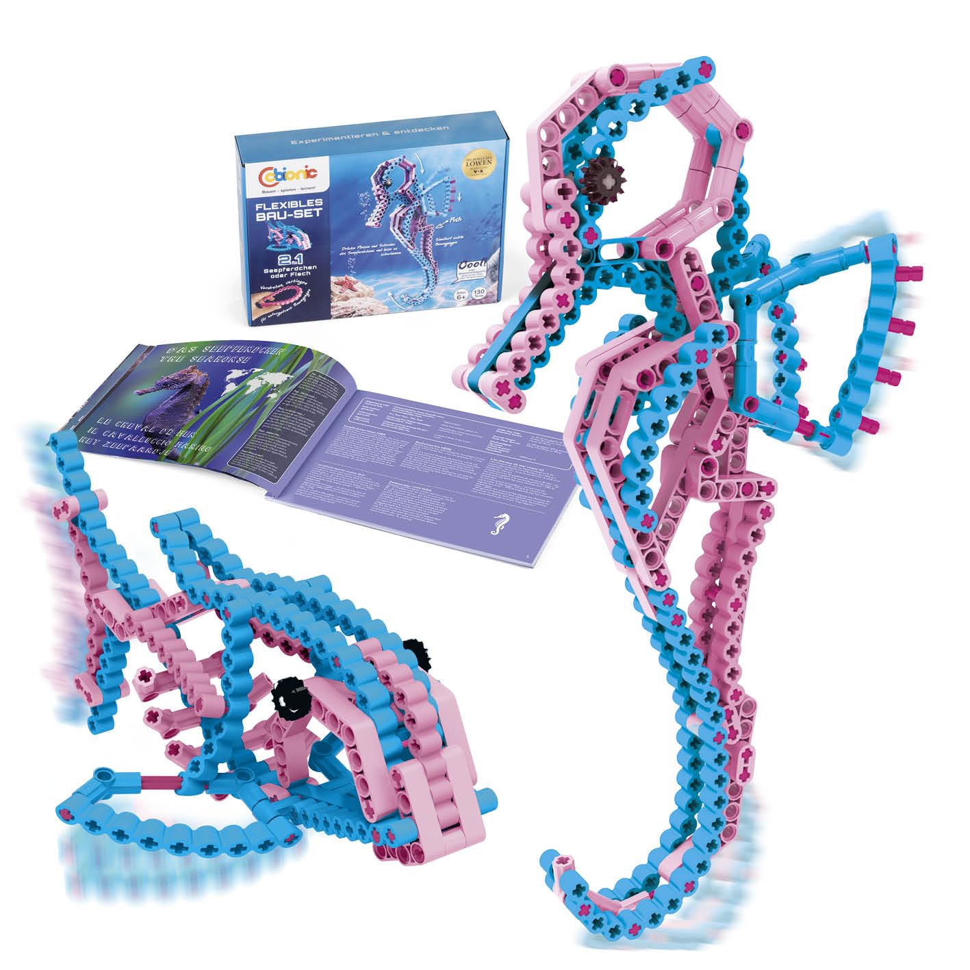 C-bionic Flexible Building Blocks System with seahorse and fish models