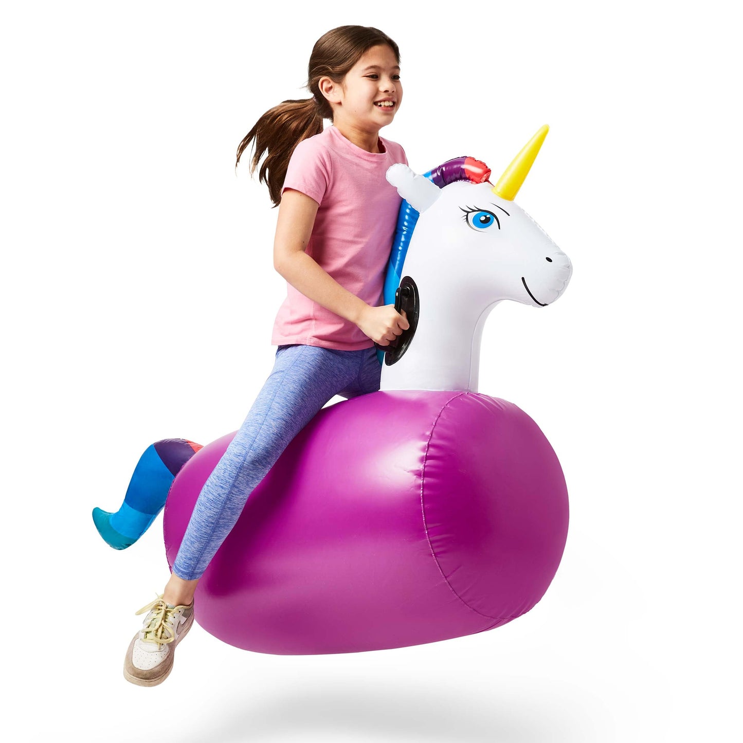 Inflatable Ride-On Bouncing Unicorn for kids to enjoy imaginative play