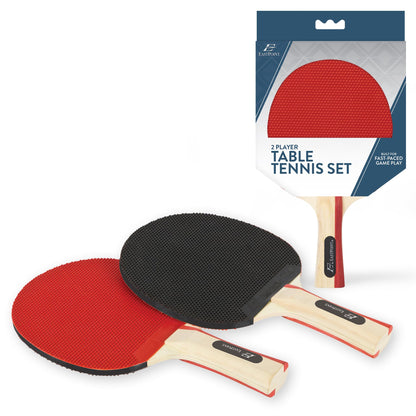 EastPoint Sports wood table tennis paddle set with pips-out rubber for enhanced spin control